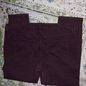 size 20w 20 w plus sized stretch maroon  jean  skinny twenty denim pants womens